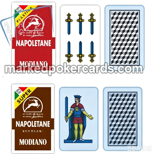 Microchips Playing Cards Modiano Napoletane