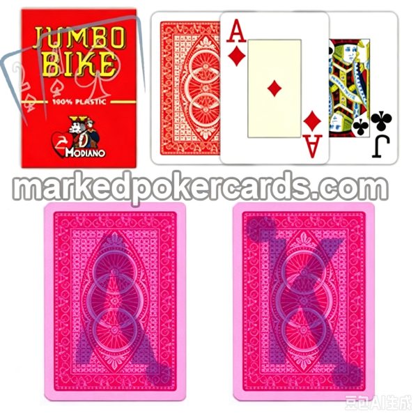 Marked Trick Poker Card Modiano Bike Trophy