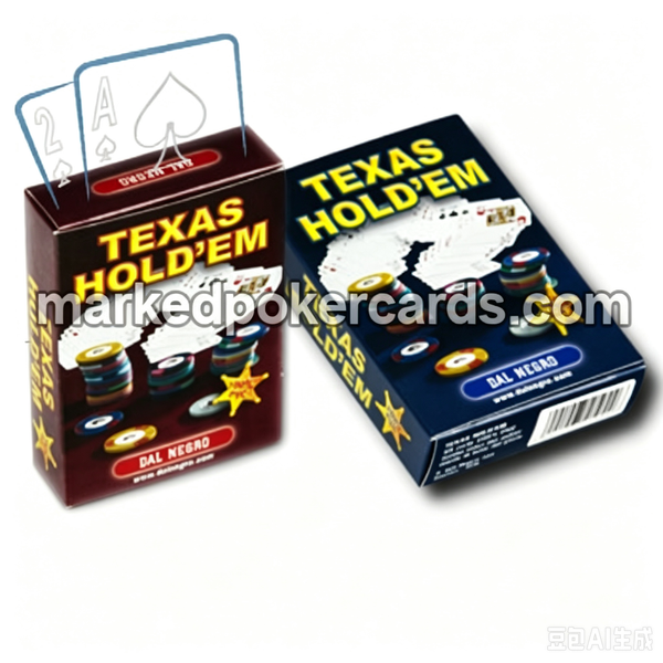 Dal Negro Texas Hold'em Marked Plastic Cards