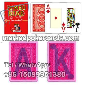Marked Trick Poker Card Modiano Bike Trophy