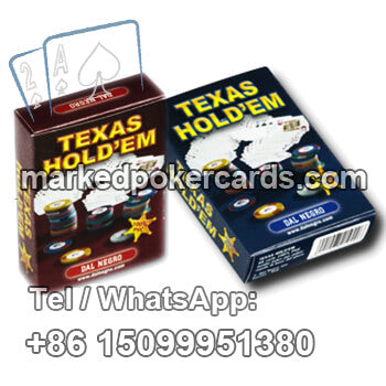 Dal Negro Texas Hold'em Plastic Cards